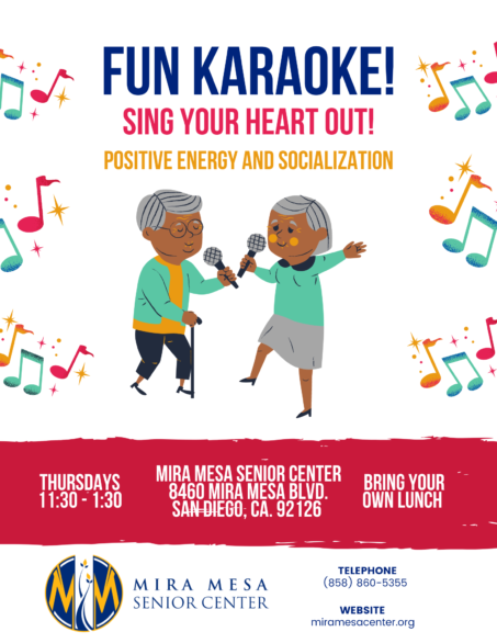 Karaoke at the Mira Mesa Senior Center | Mira Mesa Center